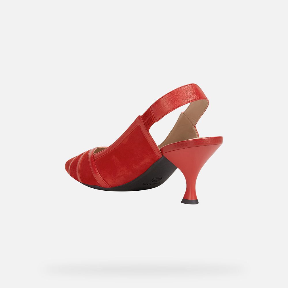 Geox Pumps Red Elisangel - Geox Womens Shoes - PYNAQV375